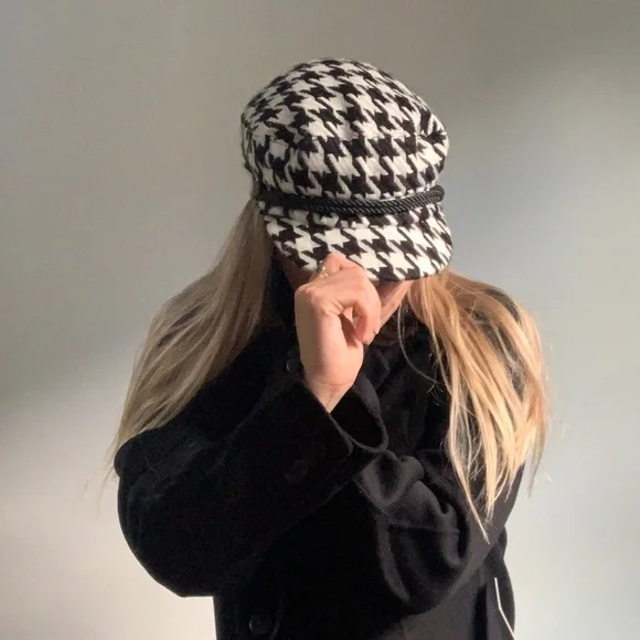 Hounds tooth paigeboy cap - Picture 2 of 11